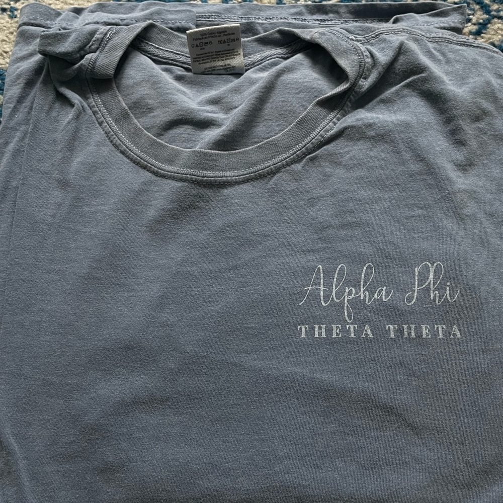Alpha Phi long sleeve winter formal tee